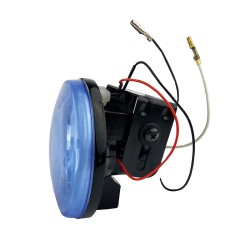 Προβολείς Ομίχλης Universal Μπλε Στρόγγυλοι Ø 10cm H3 12 Volt 55 Watt Με Μπλε Led Angel Eyes 2 Τεμάχια