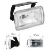 Προβολείς Ομίχλης Universal 97x58mm H3 12 Volt 55 Watt LA-1040 Λευκοί 2 Τεμάχια