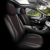 Καλύμματα Αυτοκινήτου Otom Emperor Design Universal Sued / Rachel / Δερματίνη Καπιτονέ Σετ Εμπρός / Πίσω 11 Τεμαχίων Μαύρο Με Κό