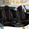 Καλύμματα Αυτοκινήτου Otom Emperor Design Universal Sued / Rachel / Δερματίνη Καπιτονέ Σετ Εμπρός / Πίσω 11 Τεμαχίων Μαύρο Με Κό