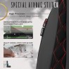 Καλύμματα Αυτοκινήτου Otom Emperor Design Universal Sued / Rachel / Δερματίνη Καπιτονέ Σετ Εμπρός / Πίσω 11 Τεμαχίων Μαύρο Με Κό
