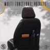 Καλύμματα Αυτοκινήτου Otom Emperor Design Universal Sued / Rachel / Δερματίνη Καπιτονέ Σετ Εμπρός / Πίσω 11 Τεμαχίων Μαύρο Με Κό