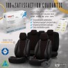Καλύμματα Αυτοκινήτου Otom Emperor Design Universal Sued / Rachel / Δερματίνη Καπιτονέ Σετ Εμπρός / Πίσω 11 Τεμαχίων Μαύρο Με Κό