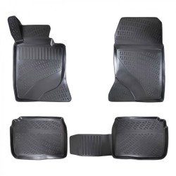 Πατάκια Σκαφάκια 3D Από Λάστιχο TPE Για Mercedes E-Class (Multiform) W124/W210/W211/CLS W219 Rizline 4 Τεμάχια Μαύρα Χωρίς Κουμπ