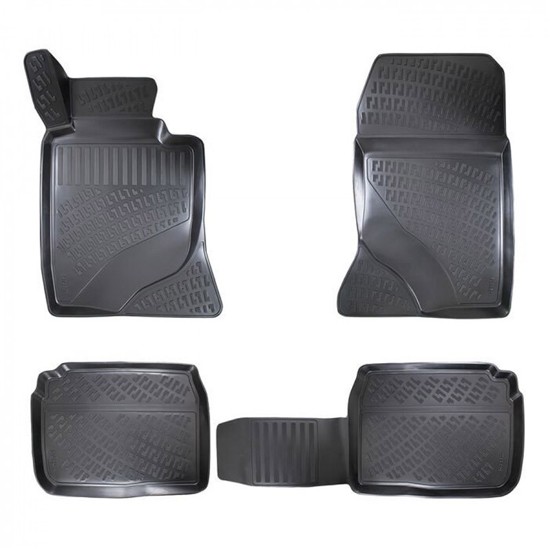 Πατάκια Σκαφάκια 3D Από Λάστιχο TPE Για Mercedes E-Class (Multiform) W124/W210/W211/CLS W219 Rizline 4 Τεμάχια Μαύρα Χωρίς Κουμπ