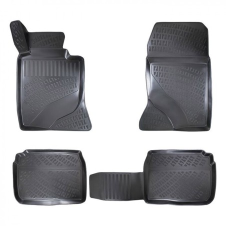 Πατάκια Σκαφάκια 3D Από Λάστιχο TPE Για Mercedes E-Class (Multiform) W124/W210/W211/CLS W219 Rizline 4 Τεμάχια Μαύρα Χωρίς Κουμπ