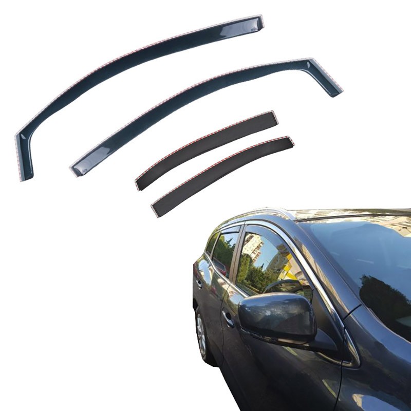 Ανεμοθραύστες Gelly Plast Για Renault Kadjar (2015+) - Φιμέ Χρώμα Σετ 4 Τεμάχια Εμπρός Και Πίσω 10593