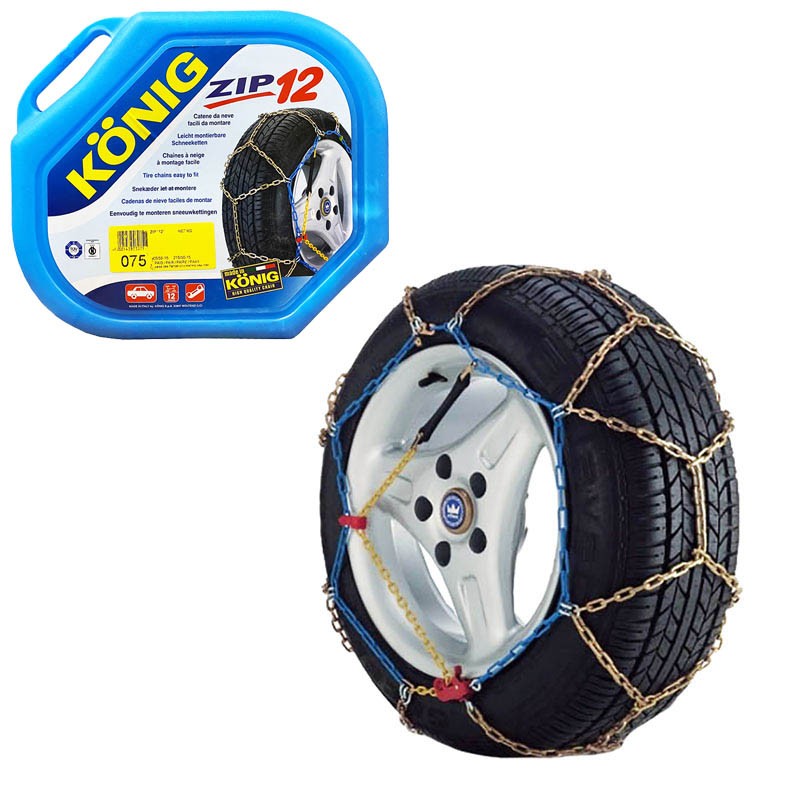 Αλυσίδες Χιονιού Konig No Problem Zip No 75(70-80) 12mm 2 Τεμάχια