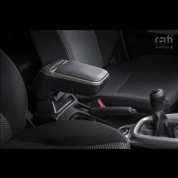 Κονσόλα Χειροφρένου Τεμπέλης Με Βάση Armster 2 Για Renault Zoe 2020+ Ασημί Χρώμα Σετ 2  Τεμάχια