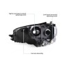 Μπροστινά Φανάρια Set Για Vw Golf VΙI (7) 12-17 Mk8 Golf Look Dynamic Start DRL & Φλας Μαύρα Full Led Με Μοτέρ VLand