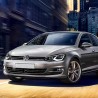 Μπροστινά Φανάρια Set Για Vw Golf VΙI (7) 12-17 Mk8 Golf Look Dynamic Start DRL & Φλας Μαύρα Full Led Με Μοτέρ VLand