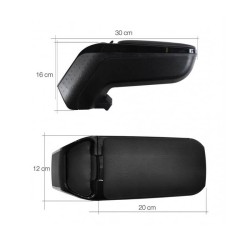 Κονσόλα Χειροφρένου Τεμπέλης Με Βάση Armster 2 Για VW Golf VI (6) 08-11 Ασημί Χρώμα Σετ 2  Τεμάχια