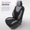 Καλύμματα Αυτοκινήτου Otom Ruby Design Universal Βαμβακερό Ύφασμα Rachel Σετ Εμπρός / Πίσω 11 Τεμαχίων Μαύρο / Γκρι RBY-1202