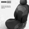 Καλύμματα Αυτοκινήτου Otom Moon Design Universal Βαμβακερό Ύφασμα / Rachel / Δερματίνη Σετ Εμπρός / Πίσω 11 Τεμαχίων Μαύρο MON-1