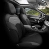 Καλύμματα Αυτοκινήτου Otom Moon Design Universal Βαμβακερό Ύφασμα / Rachel / Δερματίνη Σετ Εμπρός / Πίσω 11 Τεμαχίων Μαύρο MON-1