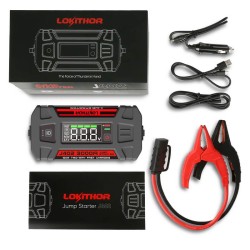 Εκκινητής Μπαταριών Αυτοκινήτου, Powerbank, Φακός Led 3 Σε1 Lokithor J402 12 Volt 3000A