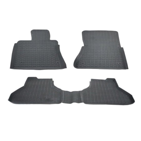 Πατάκια Σκαφάκια 3D Από Λάστιχο Για Bmw X5 E70 07-13, F15 13-18 / X6 E71 07-13, F16 15-19 "Star Diamond" 3 Τεμάχια Γκρι