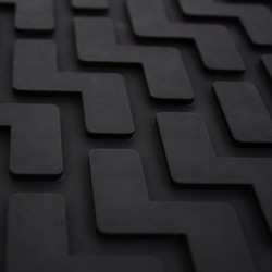 Πατάκια Σκαφάκια 3D Από Λάστιχο Για Audi Q7 4L 06-15 7 Θέσιο "Star Diamond" 5 Τεμάχια Μαύρα
