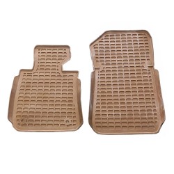 Πατάκια Σκαφάκια 3D Από Λάστιχο Για Bmw 1 E81 , E87 04-11 "Star Diamond" 4 Τεμάχια Μπεζ
