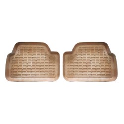 Πατάκια Σκαφάκια 3D Από Λάστιχο Για Bmw 1 E81 , E87 04-11 "Star Diamond" 4 Τεμάχια Μπεζ