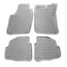 Πατάκια Σκαφάκια 3D Από Λάστιχο Για Skoda Fabia 2002- / 2007-2014 "Star Diamond" 4 Τεμάχια Γκρι