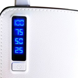 Power Bank Treqa TR-901 12800mAh Με 3 Θύρες USB-A Και Led Φως Λευκό 1 Τεμάχιο
