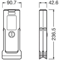 Φακός Led Osram / Τρίγωνο Ασφαλείας 4.3 x 24cm LΕDSL103