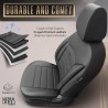 Καλύμματα Αυτοκινήτου Otom Inspire Design Universal Full Δερματίνη Σετ Εμπρός / Πίσω 11 Τεμαχίων Μαύρο INS-3501