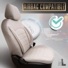 Καλύμματα Αυτοκινήτου Otom Inspire Design Universal Full Δερματίνη Σετ Εμπρός / Πίσω 11 Τεμαχίων Μπεζ INS-3509