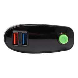 FM Transmitter Με Bluetooth 2 USB Οθόνη LCD Και Τηλεχειριστήριο ALS-A812 12 Volt Μαύρο 1 Τεμάχιο