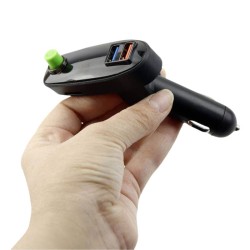 FM Transmitter Με Bluetooth 2 USB Οθόνη LCD Και Τηλεχειριστήριο ALS-A812 12 Volt Μαύρο 1 Τεμάχιο