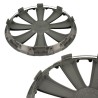 Τάσια Τροχών Αυτοκινήτου 14" Stratos 101454 Ασημί & Κόκκινο CBX 4 Τεμάχια