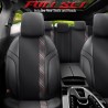 Καλύμματα Αυτοκινήτου Otom Horizon Universal Jacquard / Rachel / Δερματίνη Σετ Εμπρός / Πίσω 11 Τεμαχίων Μαύρο Με Κόκκινο HRZ-18