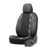 Καλύμματα Αυτοκινήτου Otom Horizon Universal Jacquard / Rachel / Δερματίνη Σετ Εμπρός / Πίσω 11 Τεμαχίων Μαύρο Με Κόκκινο HRZ-18