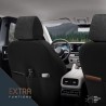 Καλύμματα Αυτοκινήτου Otom Voyager Universal Λινό Ύφασμα / Rachel / Δερματίνη Σετ Εμπρός / Πίσω 13 Τεμαχίων Μαύρο Με Κόκκινο VYG