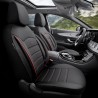 Καλύμματα Αυτοκινήτου Otom Inspire Design Universal Full Δερματίνη Σετ Εμπρός / Πίσω 11 Τεμαχίων Μαύρο Με Κόκκινη Ραφή INS-3503