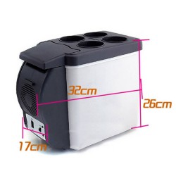 Ψυγείο Αυτοκινήτου Ηλεκτρικό 6lt DC 12V 38W  Με Λειτουργία Ψύξης Και Θέρμανσης