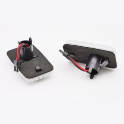 Πλαϊνά Φλας Φτερού Για Audi 100 82-94 / 200 82-91 / Α6 C4 94-97 / 80 91-96 Dynamic  Led White 2 Τεμάχια