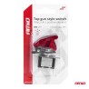 Διακόπτης Αεροπορικού Τύπου ON/OFF Led Μονός 12/24 Volt 20A Φωτιζόμενος Κόκκινος Amio 03095