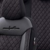 Καλύμματα Αυτοκινήτου Otom Comfortline VIP Design Universal Sued / Rachel / Δερματίνη Καπιτονέ Σετ Εμπρός / Πίσω 11 Τεμαχίων Μαύ