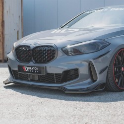 Μπροστινό Spoiler Για Bmw 1 F40 2019+ 135M & M-Packet Γυαλιστερό Μαύρο Maxton Design 1 Τεμάχιο