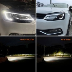 Μπροστινά Φανάρια Set Για Vw Polo 6R/6C 09-17 DRL Tube & Dynamic Φλας H7 Με Μοτέρ V-Land