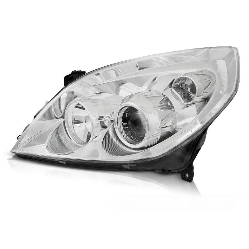 Φανάρι Μπροστινό Αριστερό Για Opel Vectra C Facelift 05-08 H7/H1 Χρώμιο TYC