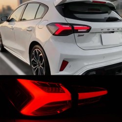 Πισινά Φανάρια Set Για Ford Focus 18-21 Hatchback 3D/5D Led  Κόκκινο/Smoke