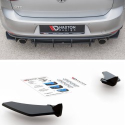 Splitters Πίσω Προφυλακτήρα Δεξιά & Αριστερά Για VW Golf VII (7) GTI 2013-2016 Μαύρο Maxton Design 2 Τεμάχια