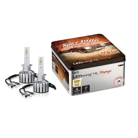 Λάμπες Led H1 Osram 12Volt 13Watt LEDriving HL Vintage 2700k Κίτρινο Χρώμα 64150DWVNT-2MB 2 Τεμάχια