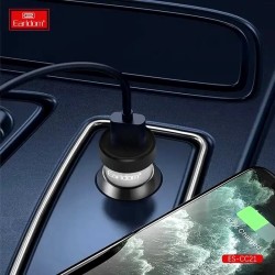 Φορτιστής Αναπτήρα Αυτοκινήτου Με 1 Θύρα Usb 2.4A 12/24V Earldom Fast Charger
