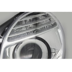 Φανάρι Μπροστινό Αριστερό Για Mercedes-Benz E-Class W211 06-09 Χρωμίου Facelift H7/H7 Με Μοτέρ TYC