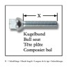 Μπουλόνια M12x1.5 35mm 10 Τεμάχια