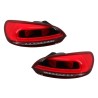 Πισινά Φανάρια Set Για Vw Scirocco 08-04.14 Led Bar Κόκκινο/Φιμέ Sonar